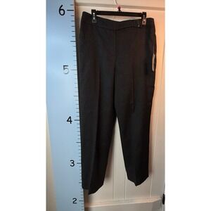 Larry Levine Sport Black Wool Fully Lined Pants Size 12 NWT